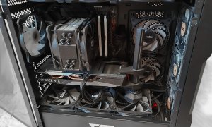 Игровая сборка: видеокарта Gigabyte RTX-3060, материнская плата Asus ROG STRIX B360H-Gaming, ОЗУ 32 гб.